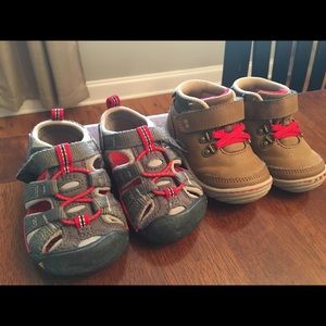 Toddler boys size 4 shoes lot
